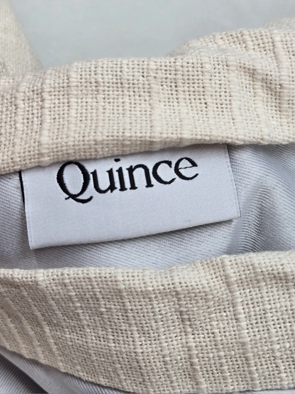 QUINCE Set Of 2 48x84 Cotton Slub Room Darkening Curtains Natural 1096